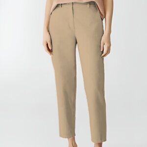 Eileen Fisher Hemp Cotton Blend Sisuz Khaki Ankle Pant Size 18